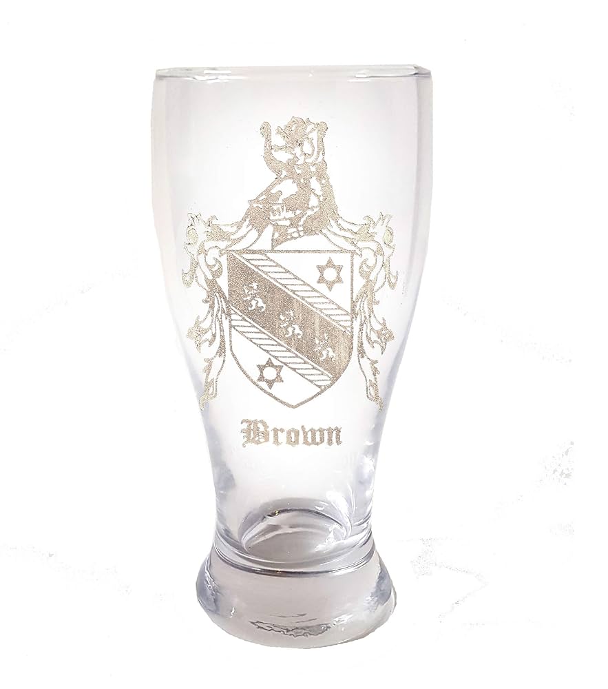 Family Crest Pint Glass – Custom Name & Year